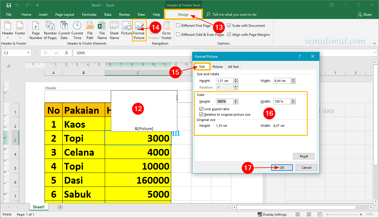 Cara Membuat Watermark di Excel Transparan Tulisan & Logo ...