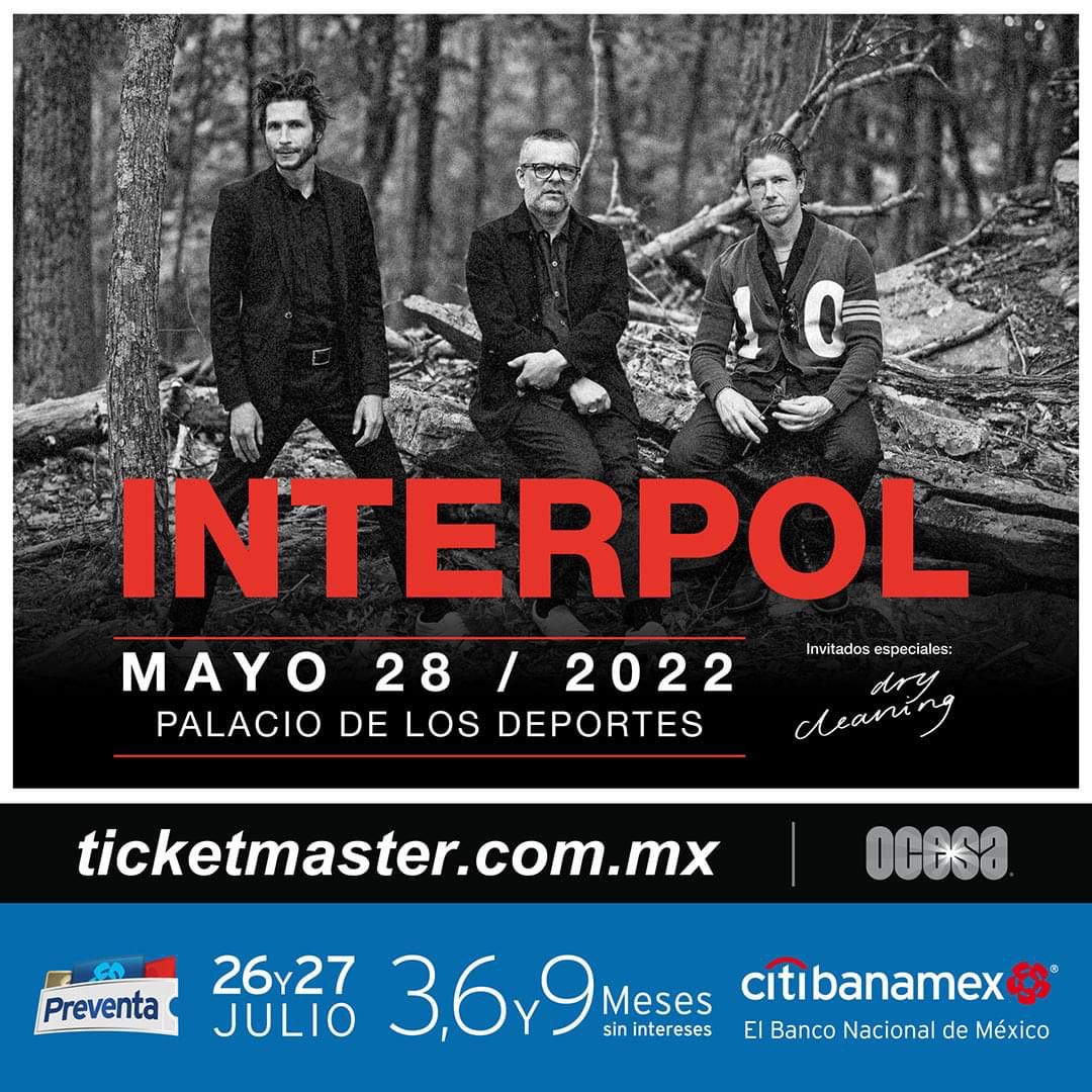 Interpol regresa a México en 2022 ROCK360MX