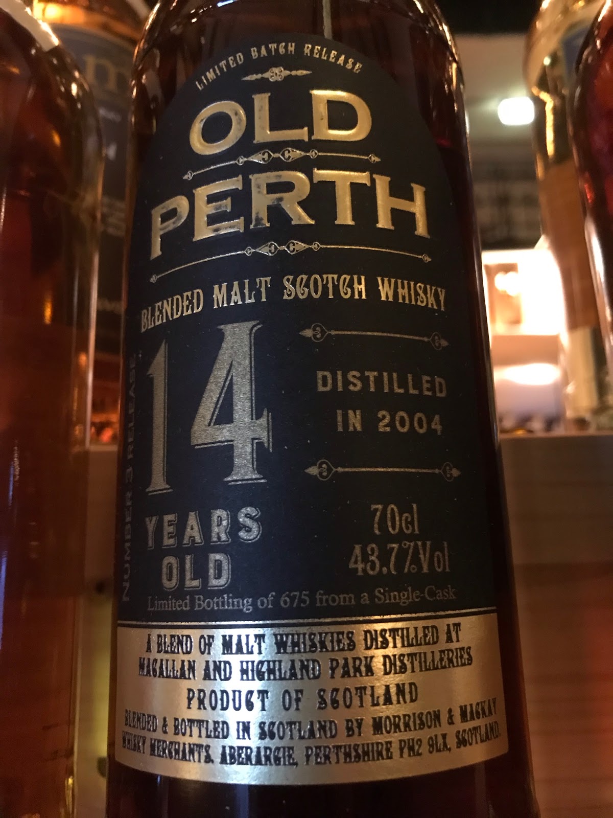 Dave's Whisky Reviews: Old Perth 14, 21, 41 & 46 Blended Malts