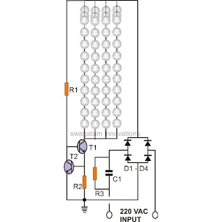 Simple Current Controlled LED Tube Light Circuit Diagram | Circuit