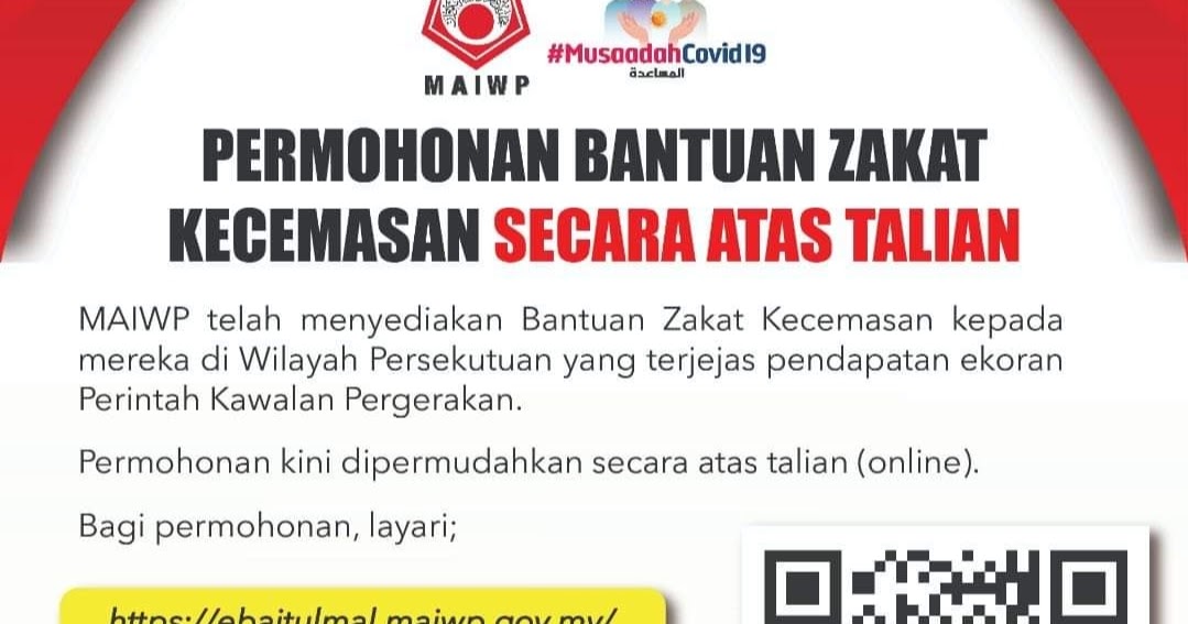 Permohonan Bantuan Zakat Kecemasan MAIWP Online (Wilayah Persekutuan