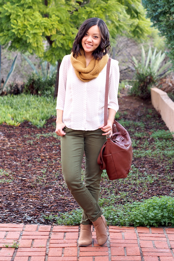 Putting Me Together: Olive and Mustard Mixed With Neutrals