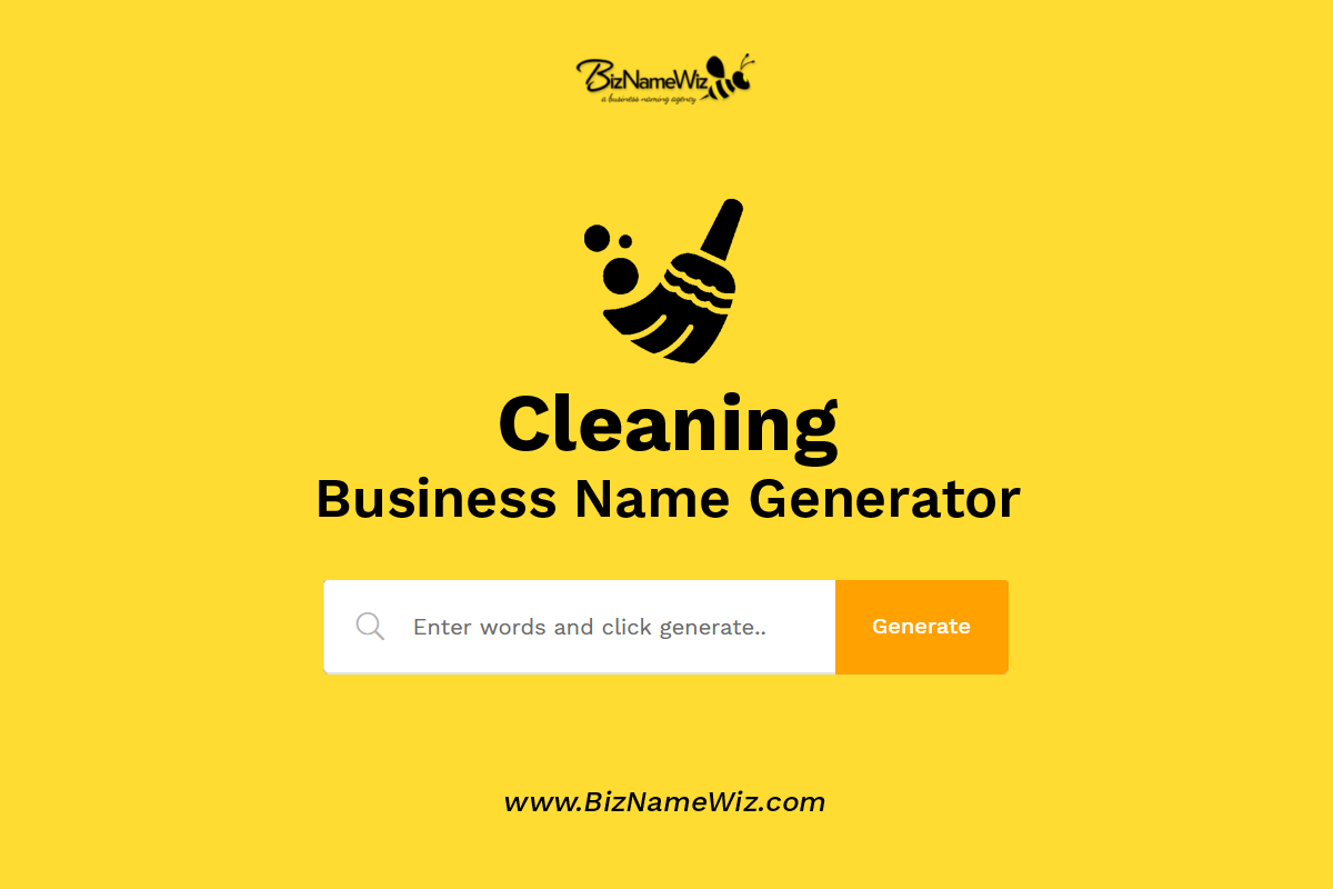 Cleaning Service Names Generator Invoice Template