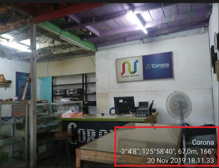 Aplikasi Kamera Hp Android Untuk Menampilkan Titik Koordinat Pada Gambar Saat Memotret Ato Menulis