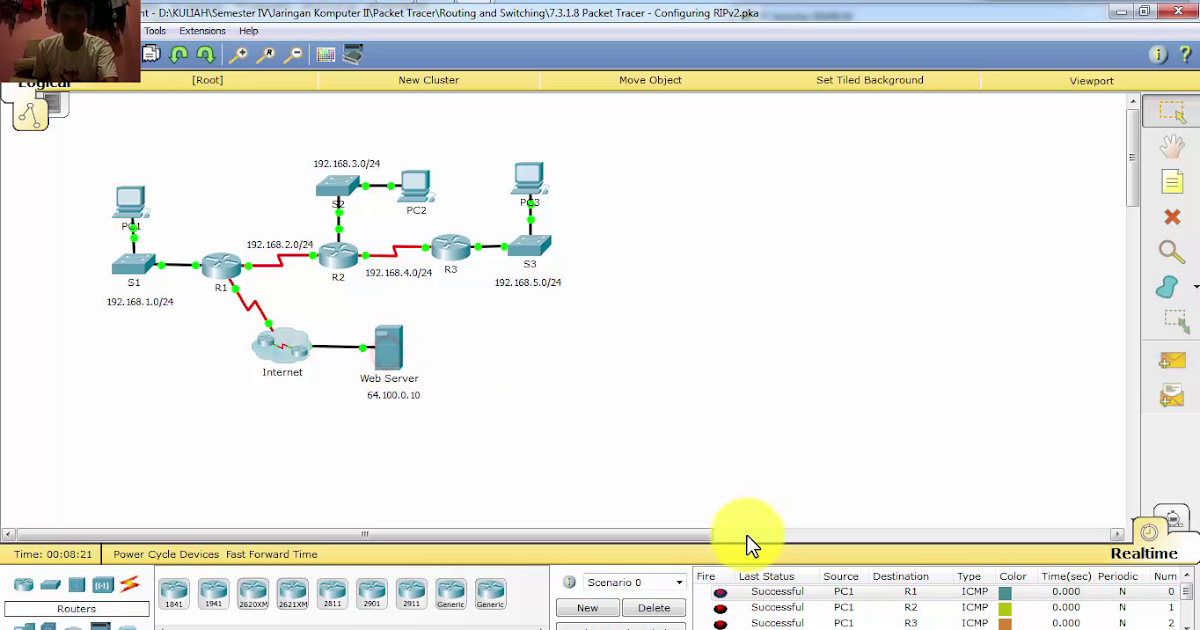 Networks Adventure Cisco Packet Tracer 7 3 1 8 Packet Tracer Configuring Ripv2