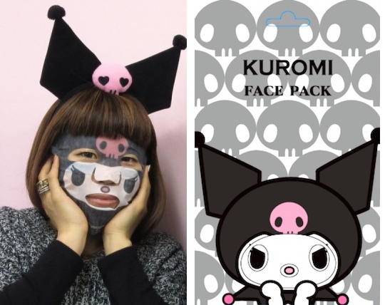 Макияж куроми. Kuromi маска. Маска для лица с Куроми. Маска для лица с Kuromi. Шапка Kuromi.