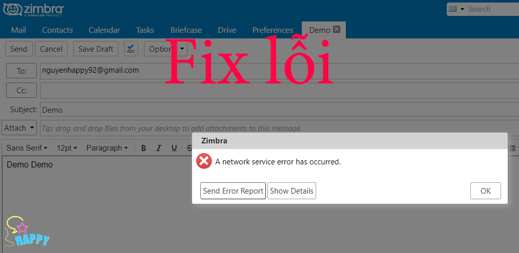 zimbra desktop a client error occured zimbra desktop a client error occured