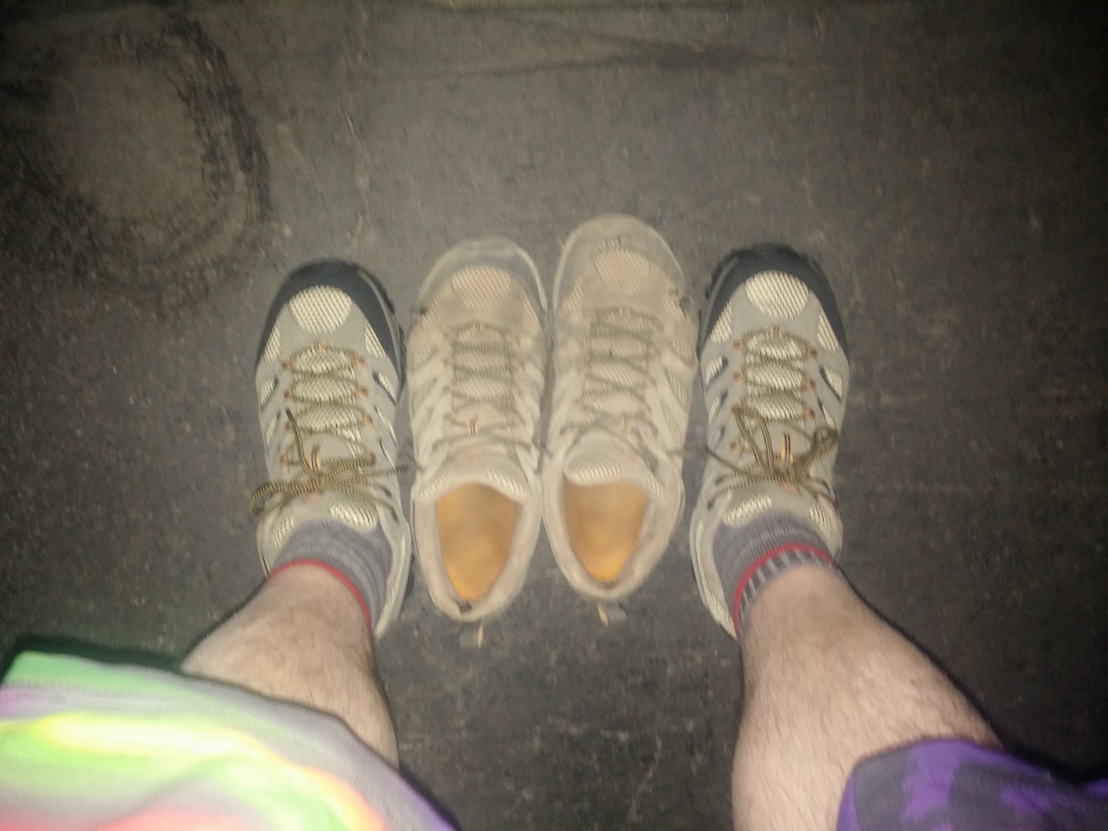 <span>The old pair of shoes vs the new one</span>