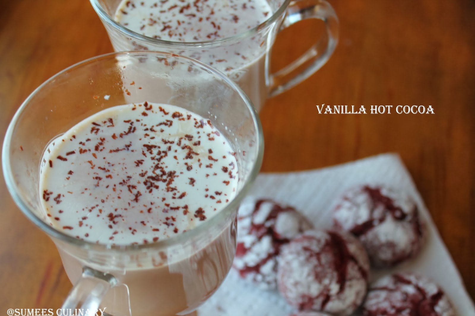 Sumee's Culinary Bites Vanilla Hot Cocoa Drink