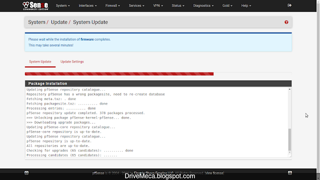 DriveMeca actualizando firewall pfSense 2.3.x paso a paso DriveMeca actualizando firewall pfSense 2.3.x paso a paso