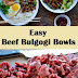 Easy Beef Bulgogi Bowls
