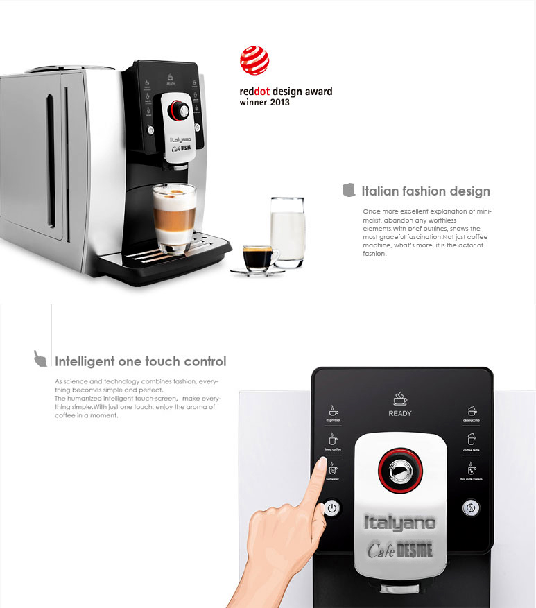 Fresh Milk Based Bean to Cup Vending Machine Cafe DESIRE Fresh Milk