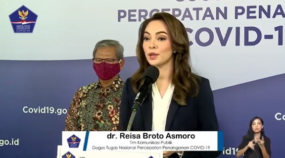 Reisa Broto Asmoro adalah dokter Indonesia yang juga merupakan Puteri Indonesia Lingkungan Profil dan Biodata lengkap dr. Reisa Broto Asmoro - Jubir Pemerintah untuk Covid-19