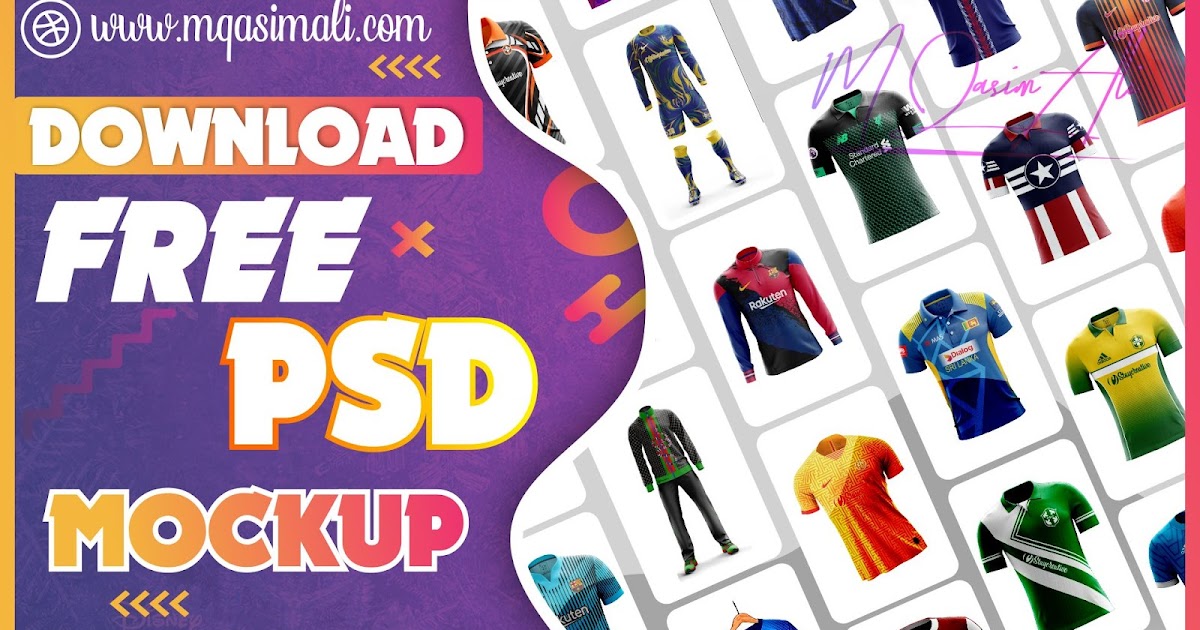 Download Free How To Download Free Football Sports Mockup Psd Files 2020 New Tutorial 100 Working Method M Qasim Ali Sports Templates For Photoshop PSD Mockup Template