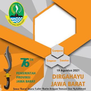 Background Twibbon Dirgahayu Jawa Barat 2021 Design 12
