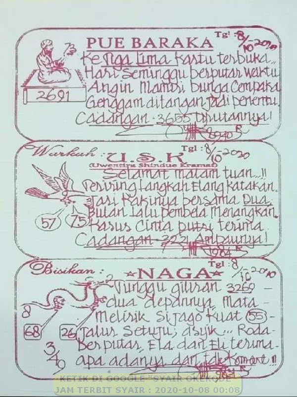 1 New Message Kode Syair Singapore 8 Oktober 2020 Forum Syair Togel Hongkong Singapura Sydney
