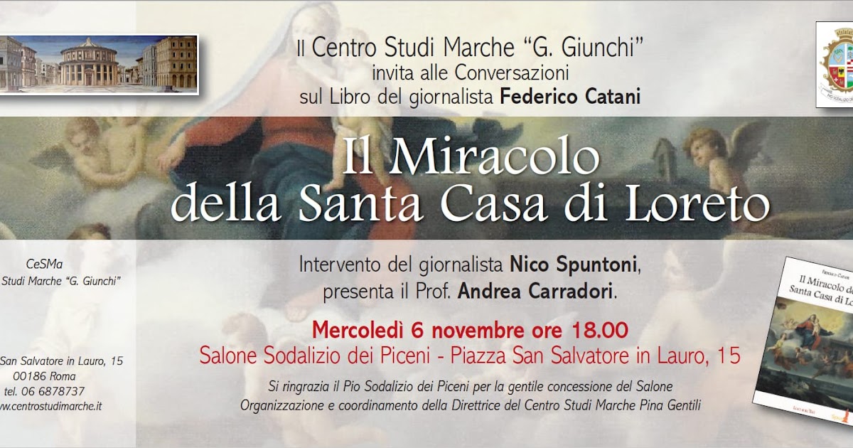 MiL Messainlatino.it "Il Miracolo della Santa Casa di Loreto" conferenza a Roma in S