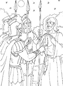 Jesús es tomado prisionero colorear