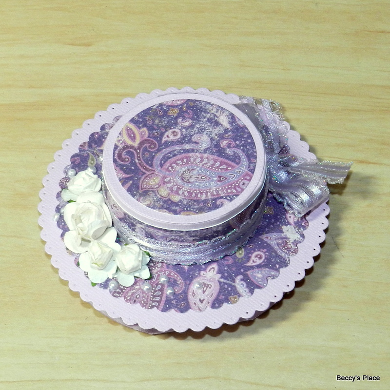 Beccy's Place Tutorial Hat Easel Card