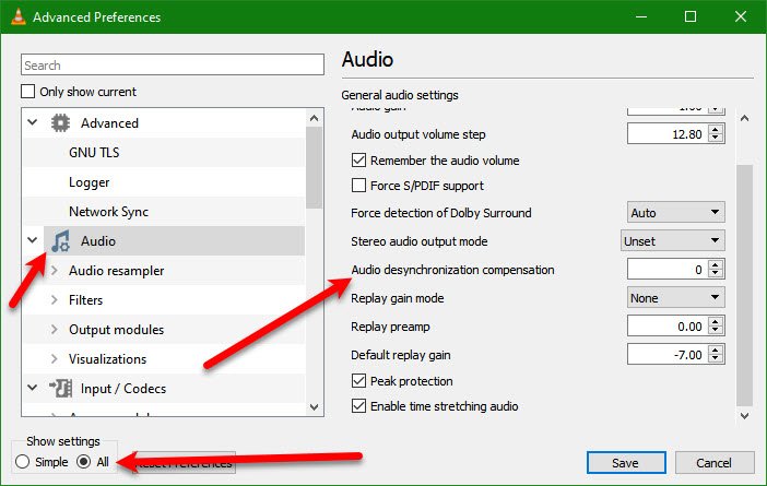 Come posso correggere il ritardo audio in VLC Media Player
