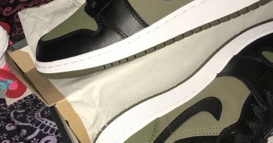 aj1 olive canvas