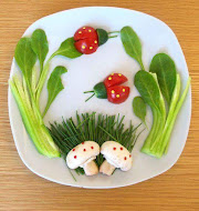 Well Decorated Vegetables Salad Dish For Kids Stylish Home