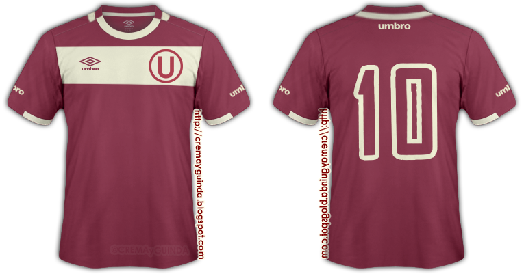 camiseta alterna de la u