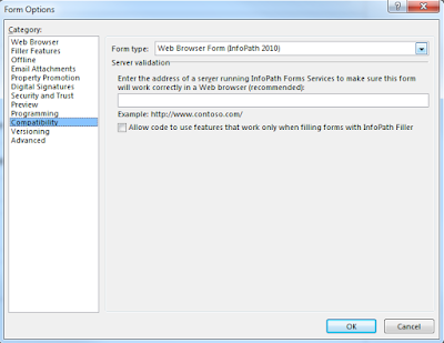 living with sharepoint infopath error the form template is browser sharepoint 2007 browser compatibility