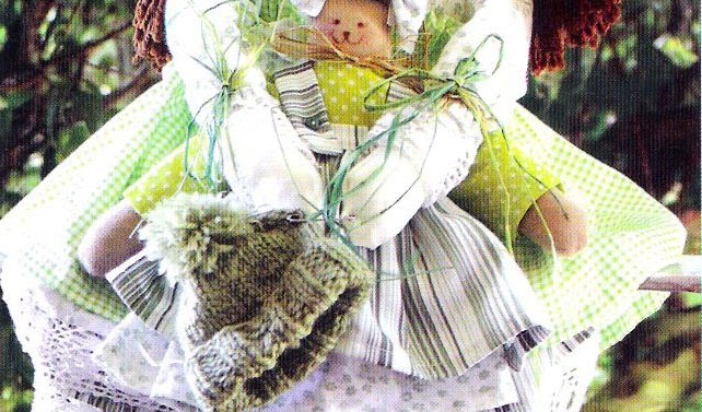 Boneca de pano com molde