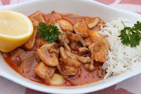 Calamar à L Armoricaine Chef Simon La Cuisine du Monde de J.E.: Calamars à l'armoricaine