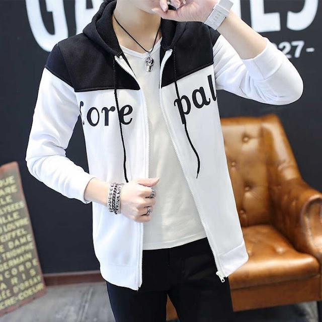 Hoodie Jacket Pria Style Korea