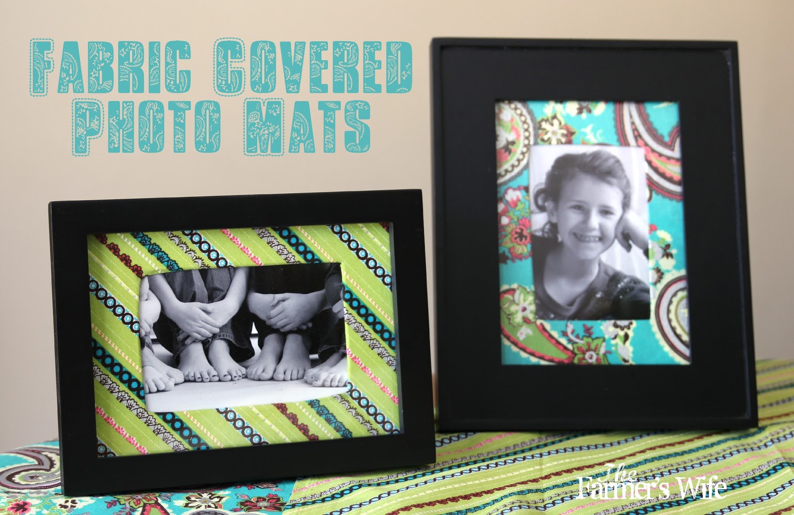 The Farmer's Wife: Fabric Covered Photo Mats