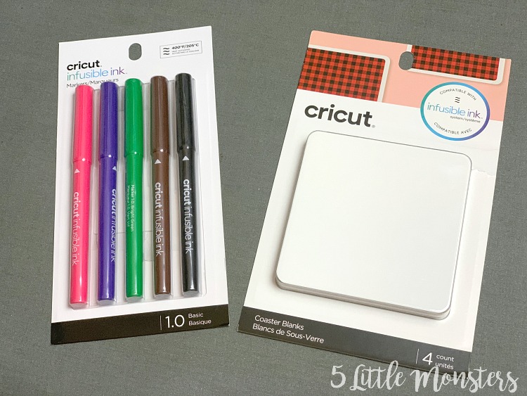 Cricut EasyPress 2 Infusible Ink Bundle, 2 Heat Press,1 Easy Press Mat,  Transfer Sheets (2), Infusibe Ink Fine Point Pen (5) and Ink Coaster Blanks