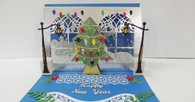 Cards ,Crafts ,Kids Projects: Pop Up Christmas Card