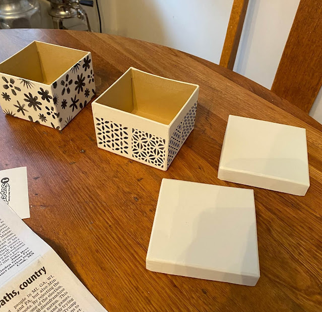 Dollar Tree Boxes Upcycled As Desk Top Storage Bins Organized Clutter