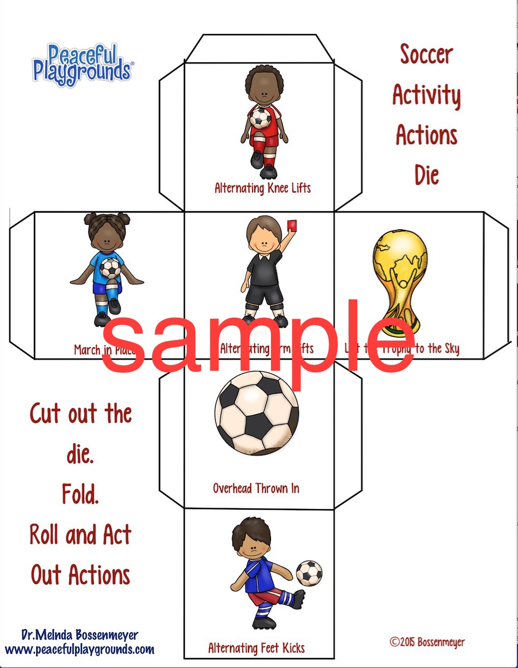Soccer Dice Game Peaceful Playgrounds Recess Doctor Blog
