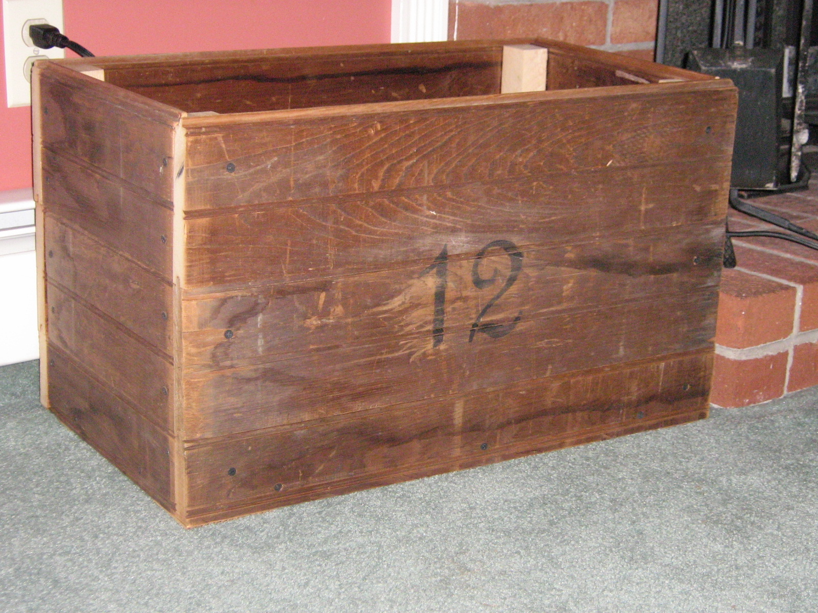 Vintage Values Firewood Box