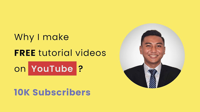 Why I make tutorial videos for FREE on YouTube? Vijay Thapa