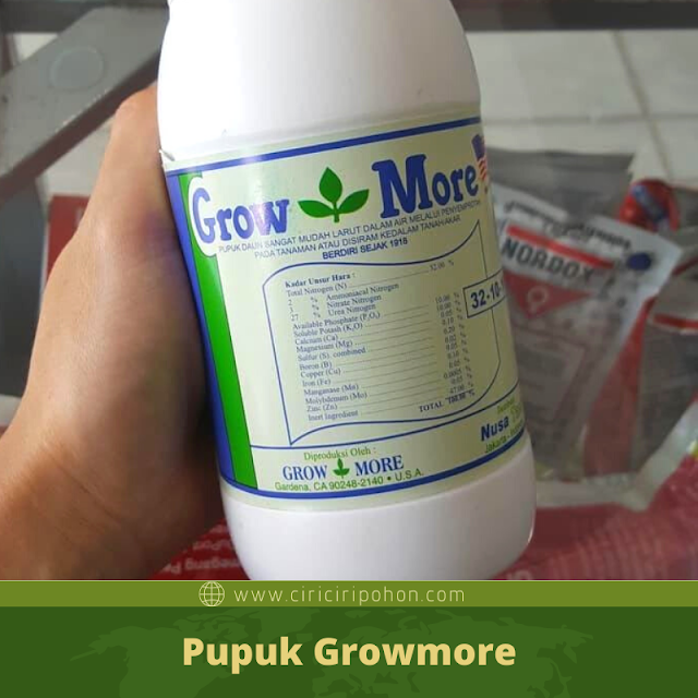 Ciri Ciri Pohon Pupuk Growmore