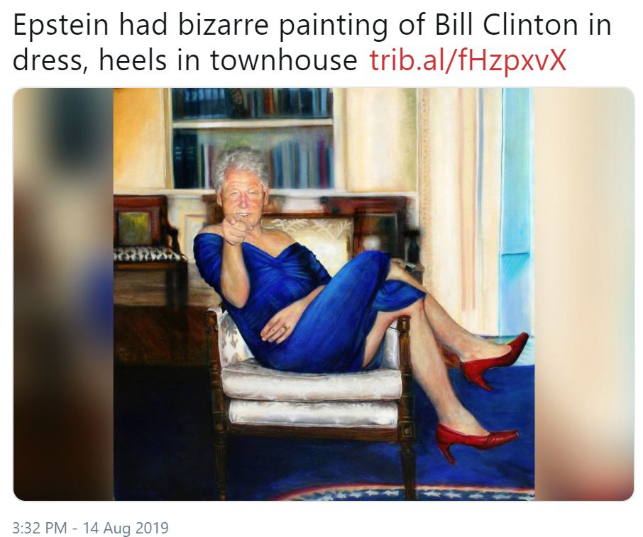 Билл клинтон в платье и туфлях