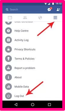 How to Logout From Facebook App - KOBE MONITOR