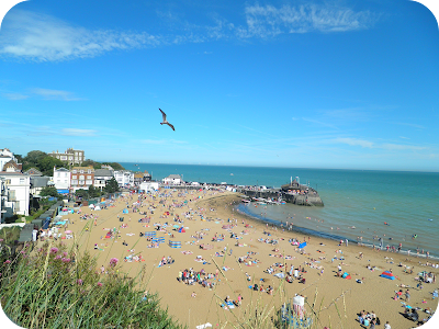 broadstairs beach during folk week