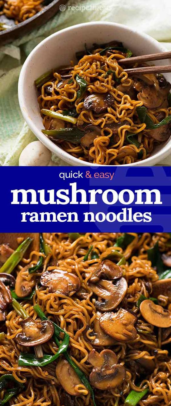 Asian Mushroom Ramen Noodles dessert recipes diabetics