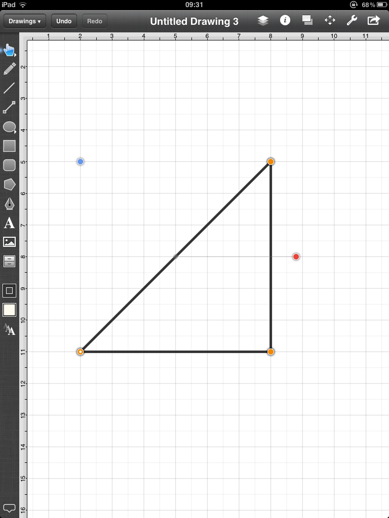 Touchdraw how to make a triangle