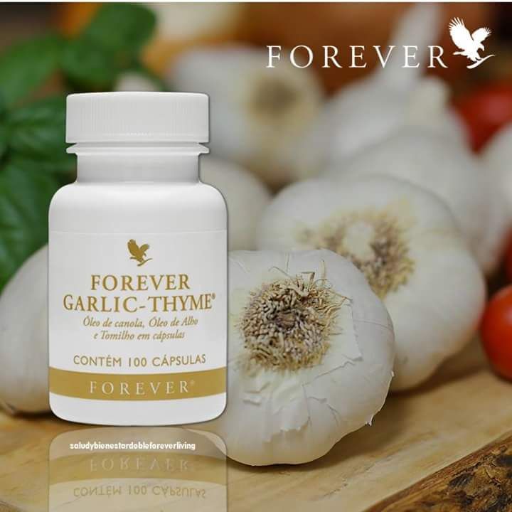 SALUD Y BIENESTAR DOBLE FOREVER AJO Y TOMILLO FOREVER LIVING GARLIC