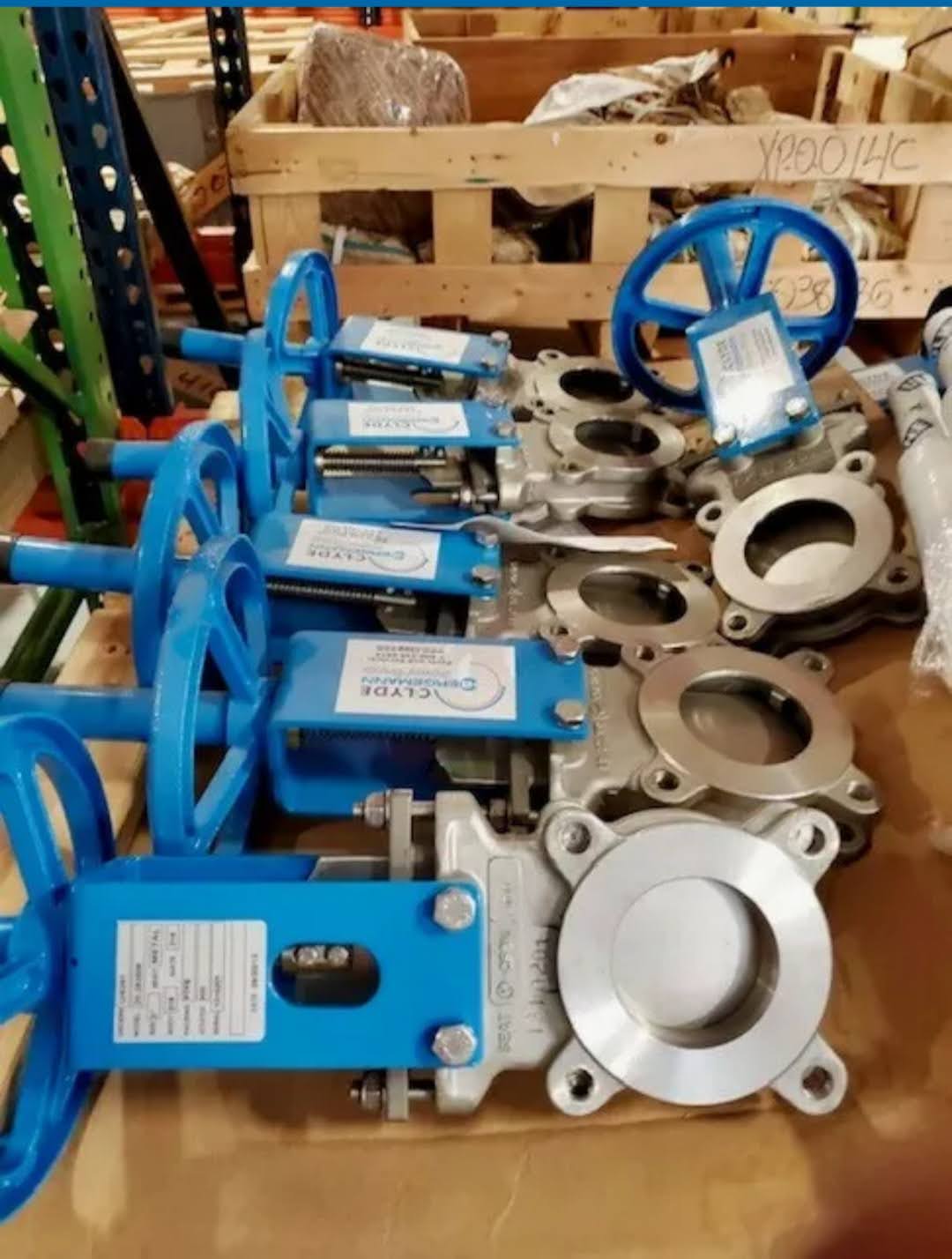 3"3" 150 Orbinox Knife Gate valve Hand Wheel Operated Stainless Steel