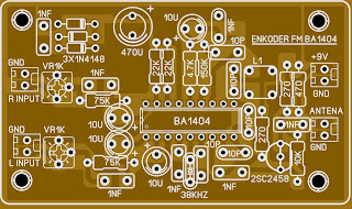 PCB Encoder fm transmitter BA1404