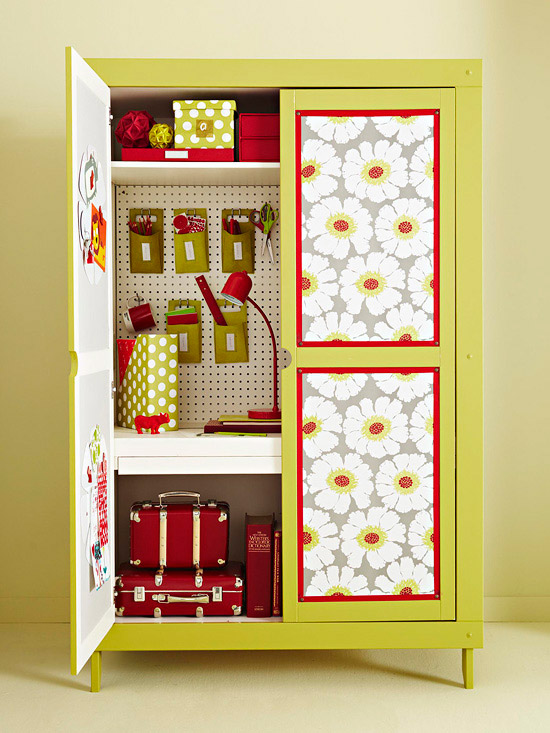 It's Written on the Wall Revamped Armoires for SmallSpace StorageAmazing!