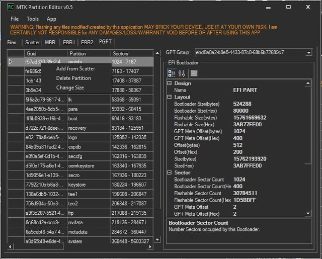 MTK Partition Editor V5.0.2 Latest Version Free Download