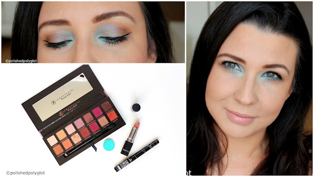Makeup │ Summer Look in Camel and Aqua blue [Monday Shadow Challenge ...